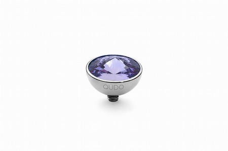 Qudo Silver Topper Bottone 11.5mm - Tanzanite